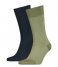 Tommy Hilfiger Sock Men Sock 2P Micro  Herringbone Olive (003)